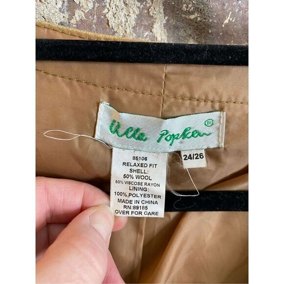 Ulla Popken Vintage Camel Brown Wool Blend Relax Fit Coat Women’s SZ 24/26 - Picture 4 of 11